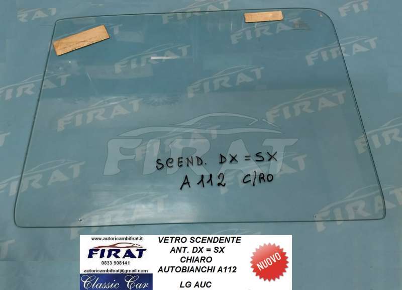 VETRO SCENDENTE A112 CHIARO DX=SX